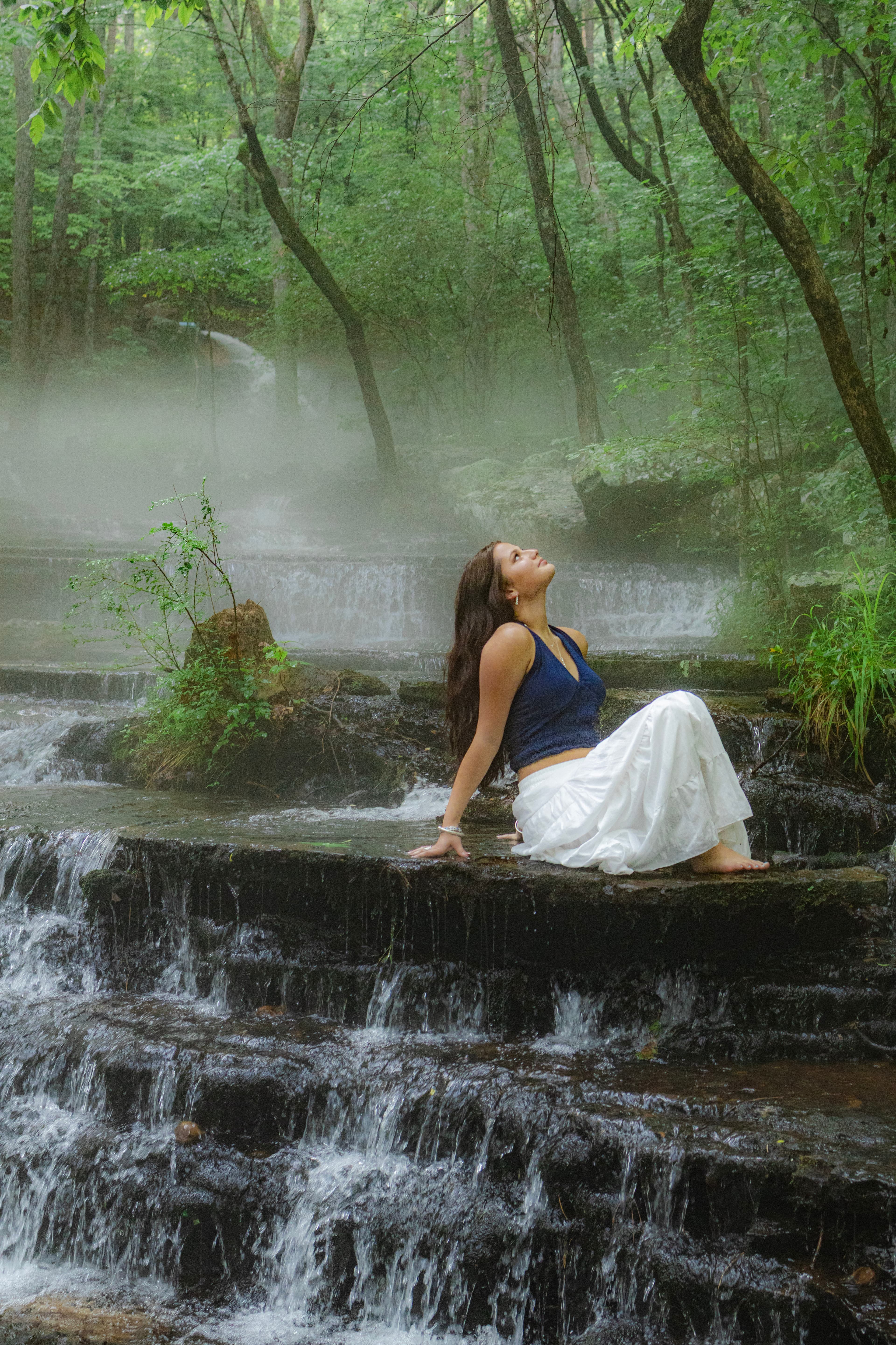 Outdoor senior portrait in Greenbrier or Conway